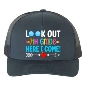 Look Out 7th Grade Here I Come Back To School First Day Gift Yupoong Adult 5-Panel Trucker Hat