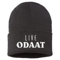 LIVE ODAAT Alcoholics AA Narcotics NA Anonymous Recovery Sustainable Knit Beanie