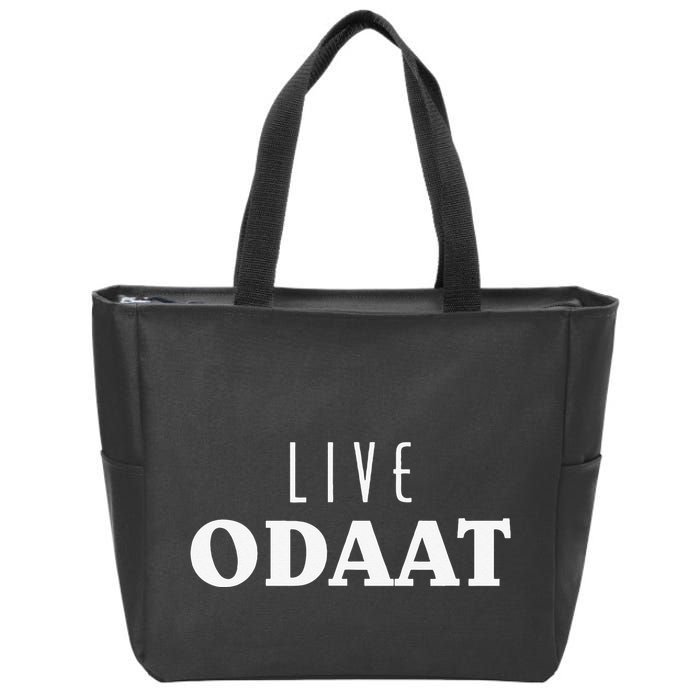 LIVE ODAAT Alcoholics AA Narcotics NA Anonymous Recovery Zip Tote Bag