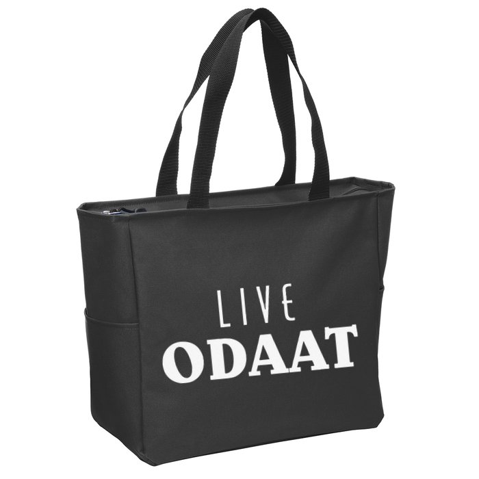 LIVE ODAAT Alcoholics AA Narcotics NA Anonymous Recovery Zip Tote Bag