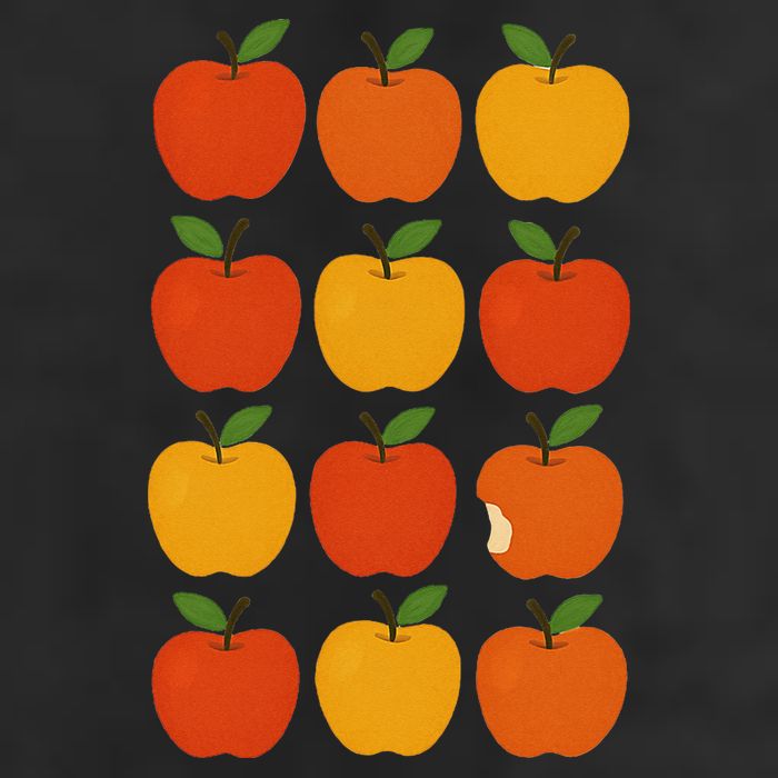 Lots Of Apples 7 Panel Mesh Trucker Snapback Hat