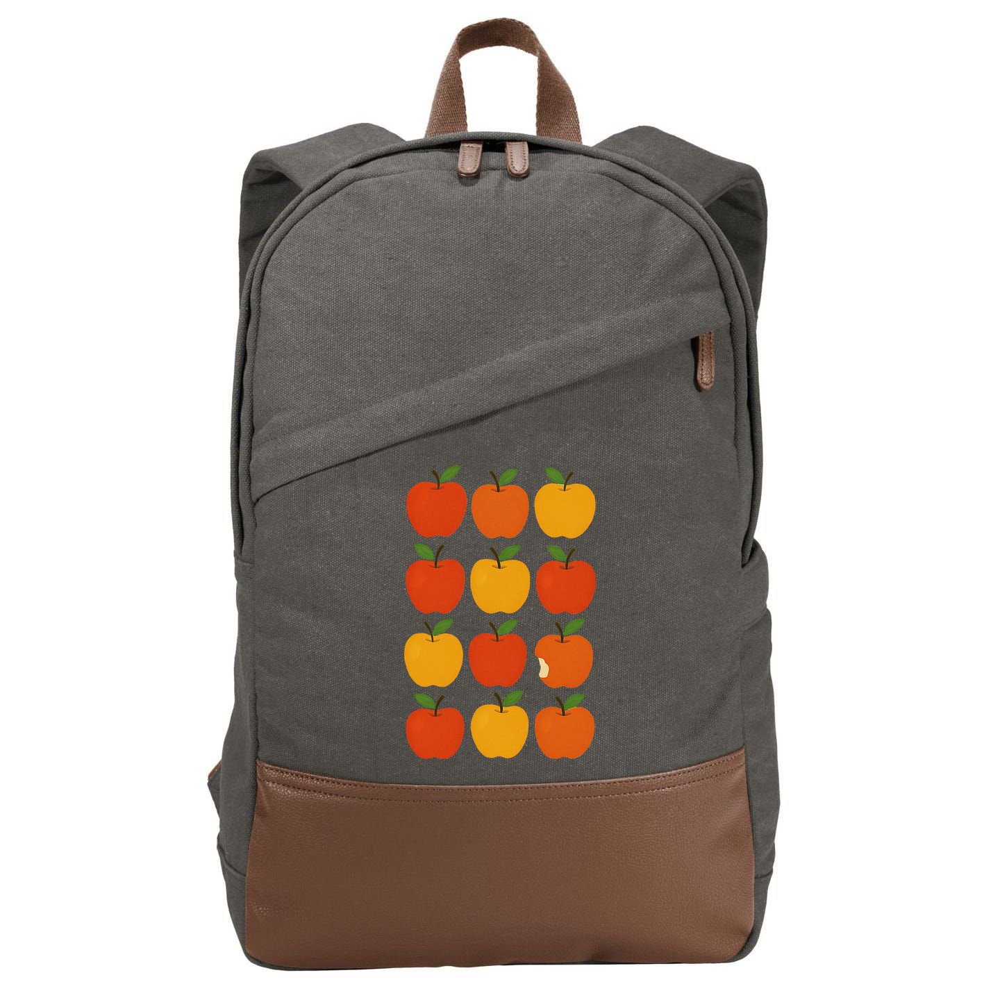 Lots Of Apples Cotton Canvas Backpack