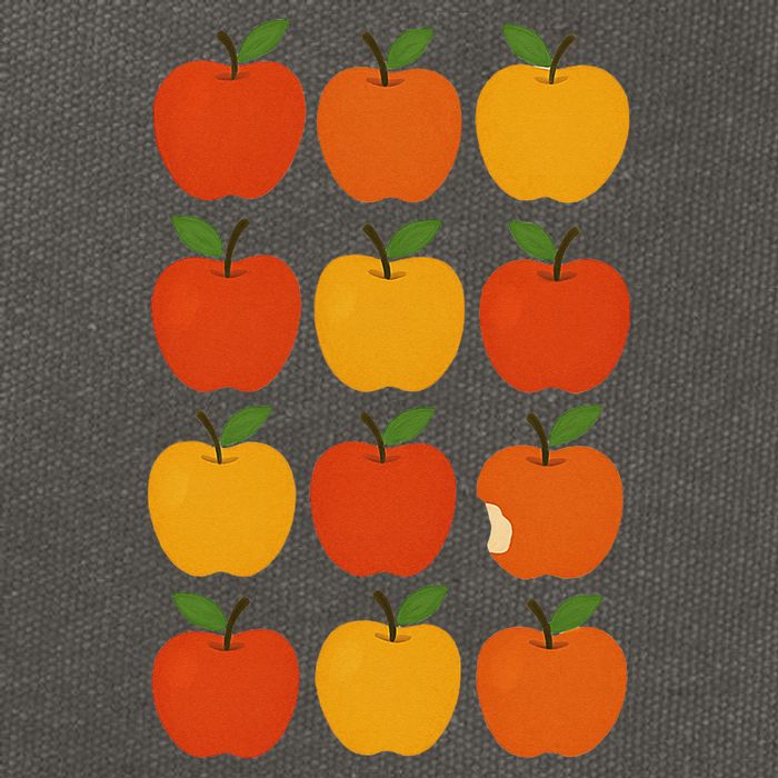Lots Of Apples Cotton Canvas Backpack