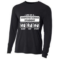 Life Of A Computer Science Student Sleep Eat Study Cooling Performance Long Sleeve Crew