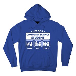 Life Of A Computer Science Student Sleep Eat Study Hoodie