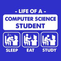 Life Of A Computer Science Student Sleep Eat Study 16 in Basic Backpack