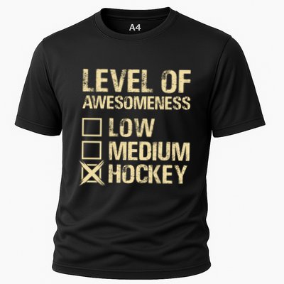 Level Of Awesomeness Low Medium Hockey Performance Shirt
