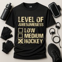 Level Of Awesomeness Low Medium Hockey Performance Shirt