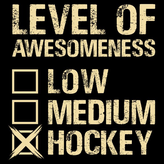 Level Of Awesomeness Low Medium Hockey Sustainable Bucket Hat