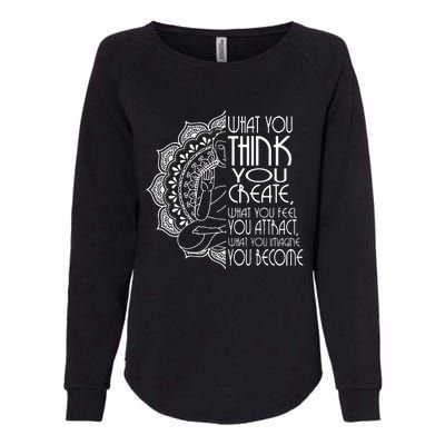 Law Of Attraction Spiritual Buddha Meditation Gifts Men Yoga Womens California Wash Sweatshirt