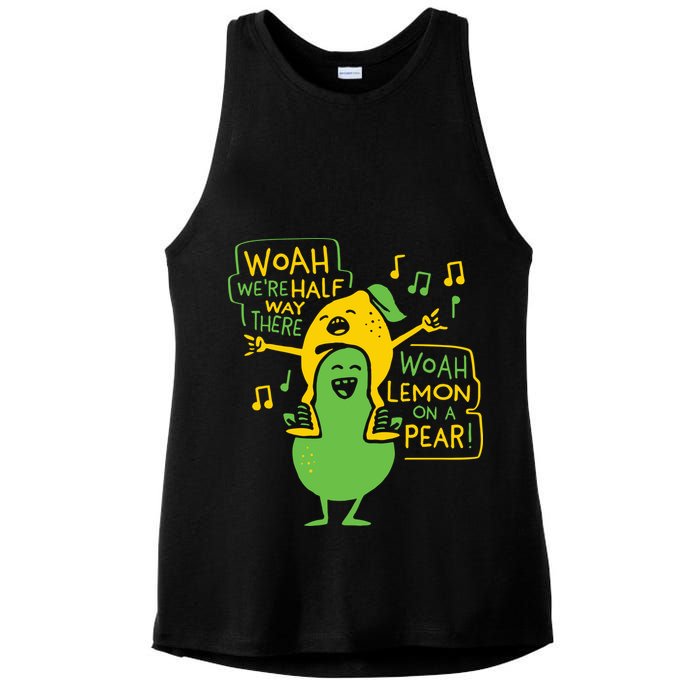Lemon On A Pear Ladies PosiCharge Tri-Blend Wicking Tank