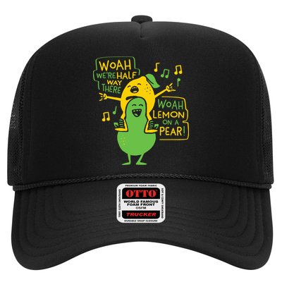 Lemon On A Pear Trucker Hat