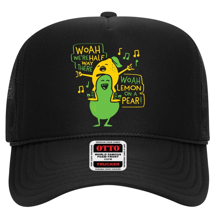 Lemon On A Pear Trucker Hat