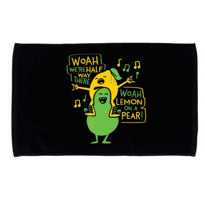 Lemon On A Pear Microfiber Hand Towel