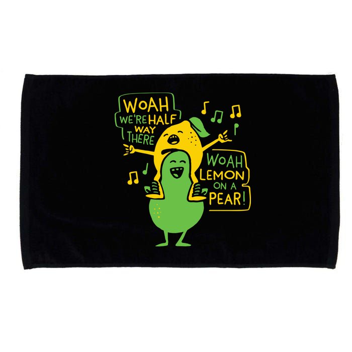 Lemon On A Pear Microfiber Hand Towel