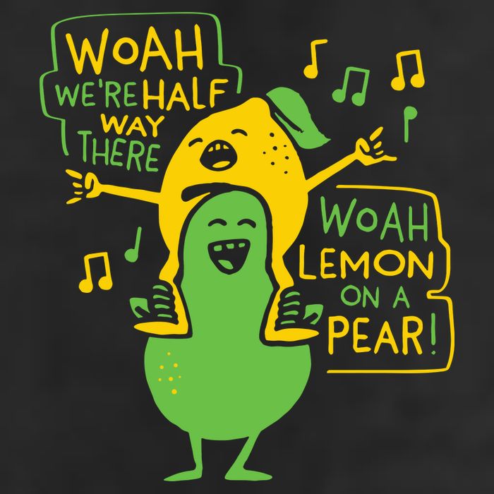 Lemon On A Pear Microfiber Hand Towel