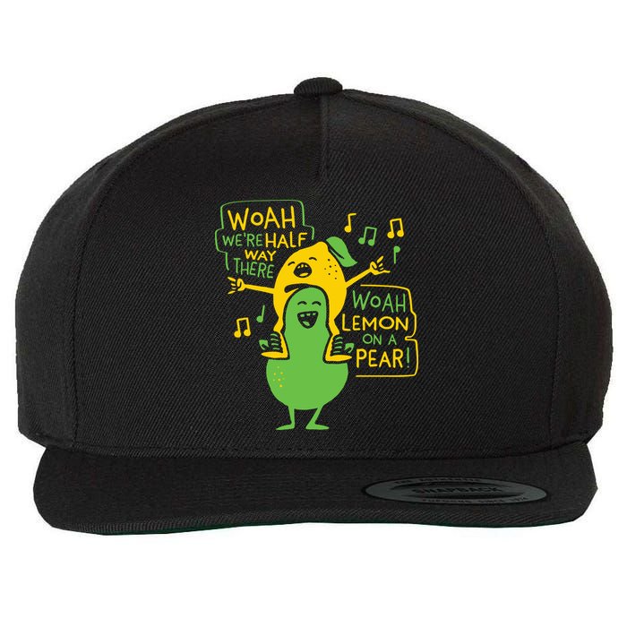 Lemon On A Pear Wool Snapback Cap