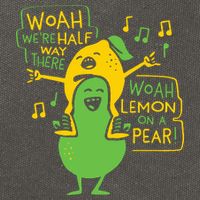 Lemon On A Pear Cotton Canvas Backpack