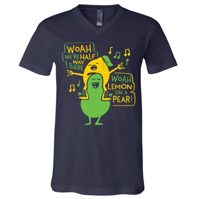 Lemon On A Pear V-Neck T-Shirt