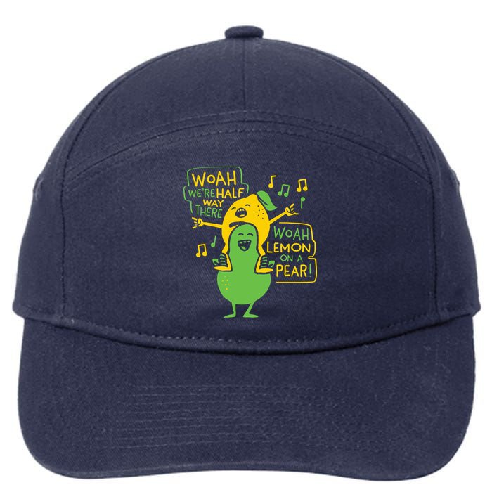 Lemon On A Pear 7-Panel Snapback Hat