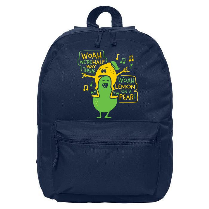 Lemon On A Pear 16 in Basic Backpack