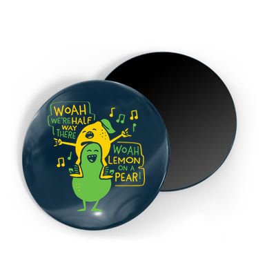 Lemon On A Pear Magnet