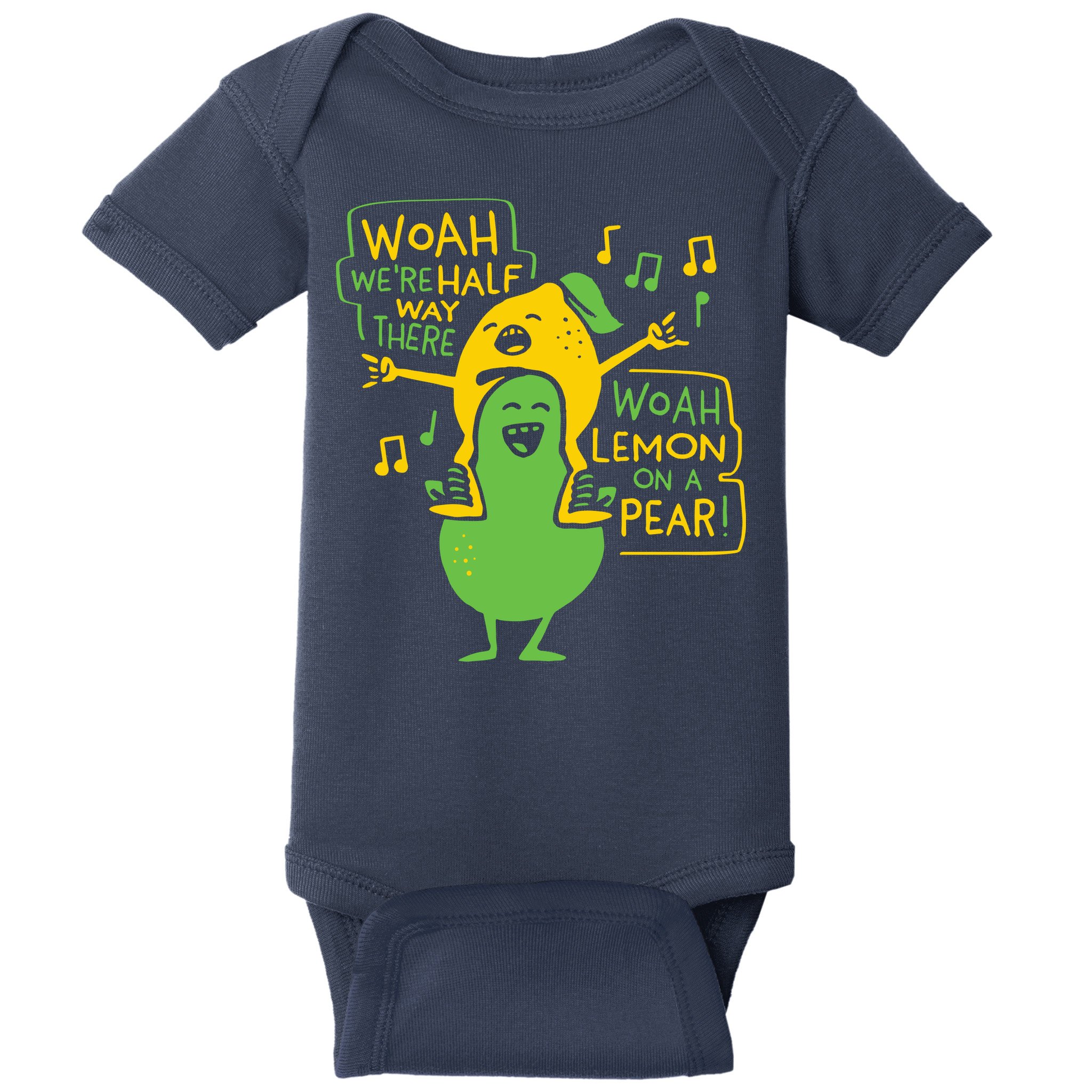 Lemon On A Pear Baby Bodysuit