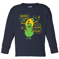 Lemon On A Pear Toddler Long Sleeve Shirt