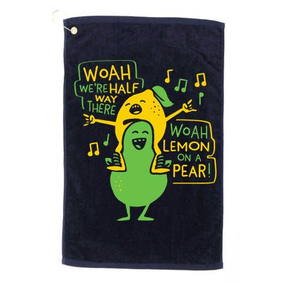 Lemon On A Pear Golf Towel