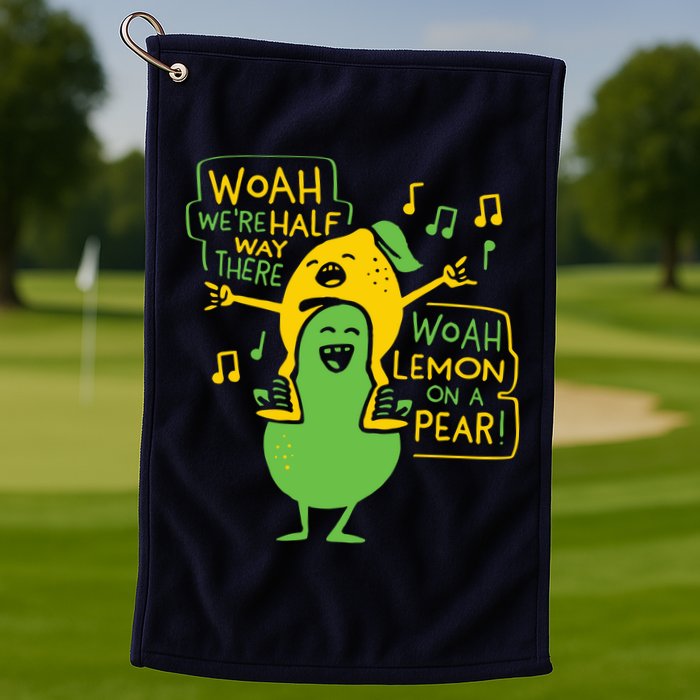 Lemon On A Pear Golf Towel