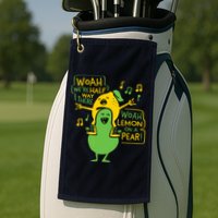 Lemon On A Pear Golf Towel