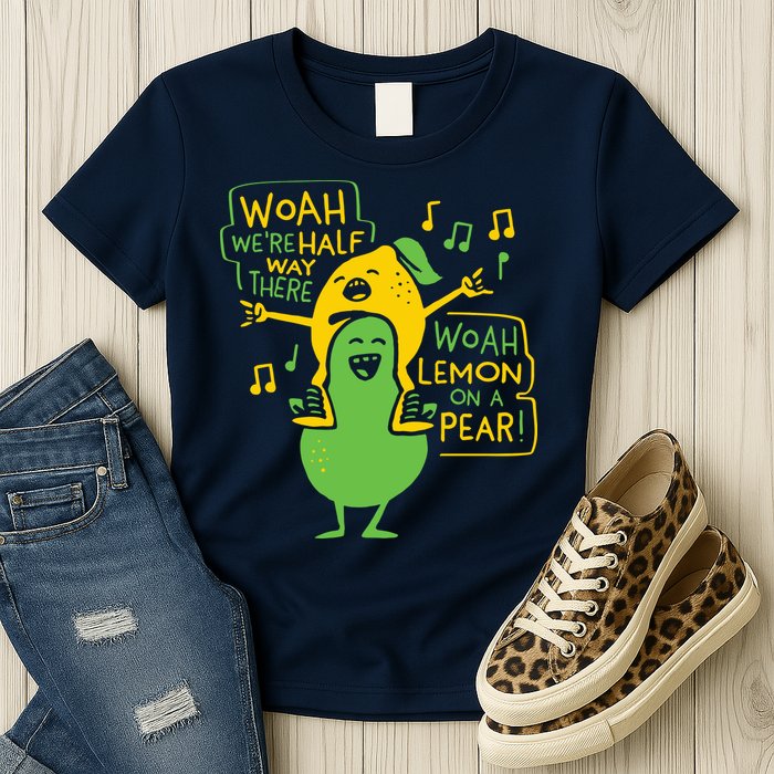 Lemon On A Pear Womens T-Shirt