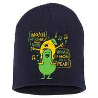 Lemon On A Pear Short Acrylic Beanie