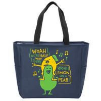 Lemon On A Pear Zip Tote Bag