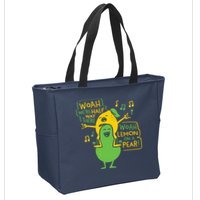 Lemon On A Pear Zip Tote Bag