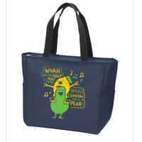 Lemon On A Pear Zip Tote Bag