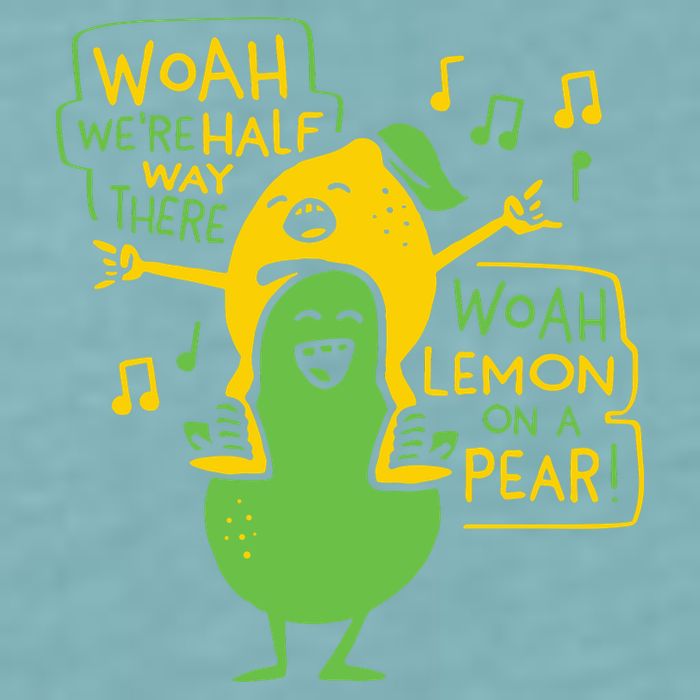 Lemon On A Pear Sueded Cloud Jersey T-Shirt