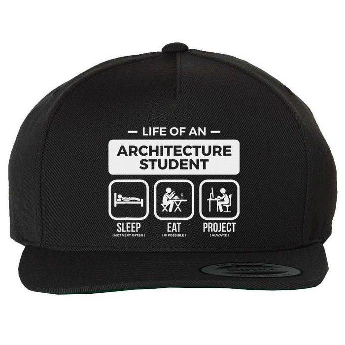Life Of An Architecture Student Wool Snapback Cap