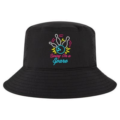 Living On A Spare Funny Bowling Pins Sports Hobby Cool Comfort Performance Bucket Hat