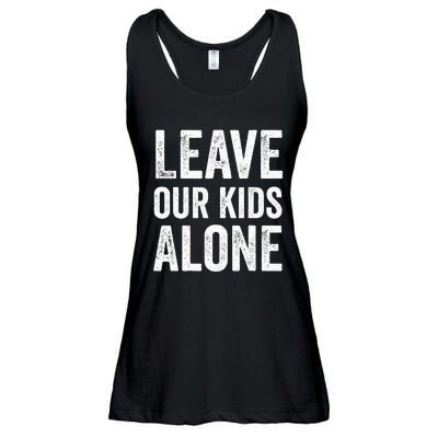 Leave Our Alone Save the children Protest Ladies Essential Flowy Tank