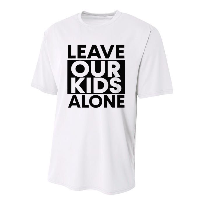 Leave Our Alone Youth Performance Sprint T-Shirt