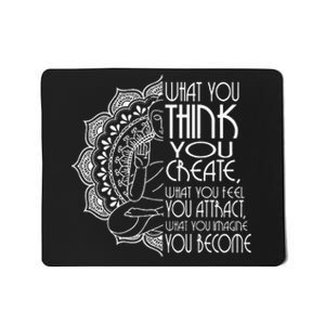 Law Of Attraction Spiritual Buddha Meditation Mousepad