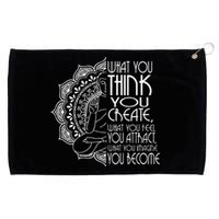 Law Of Attraction Spiritual Buddha Meditation Grommeted Golf Towel