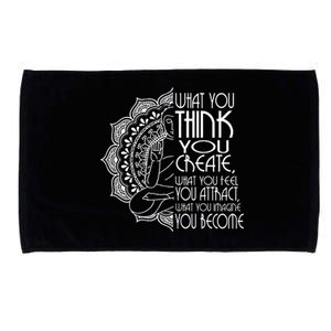 Law Of Attraction Spiritual Buddha Meditation Microfiber Hand Towel