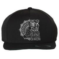 Law Of Attraction Spiritual Buddha Meditation Wool Snapback Cap