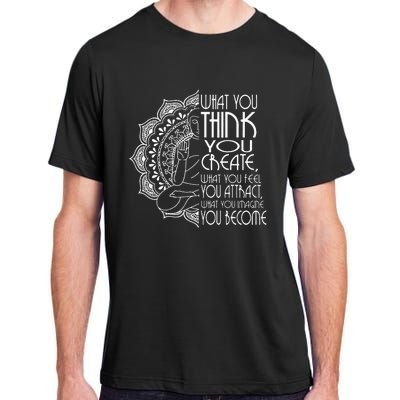 Law Of Attraction Spiritual Buddha Meditation Yoga Adult ChromaSoft Performance T-Shirt