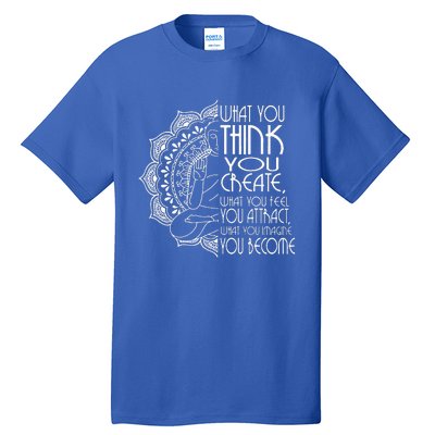 Law Of Attraction Spiritual Buddha Meditation Yoga Tall T-Shirt