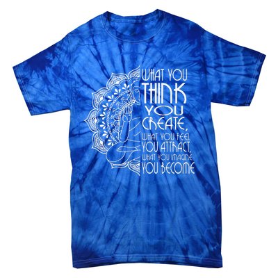 Law Of Attraction Spiritual Buddha Meditation Yoga Tie-Dye T-Shirt