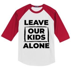 Leave Our Alone Kids Colorblock Raglan Jersey