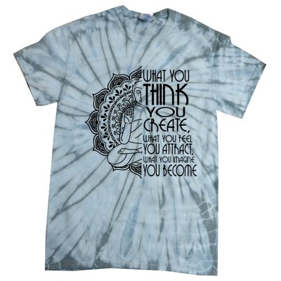 Law Of Attraction Spiritual Buddha Meditation Gift Yoga. Tie-Dye T-Shirt